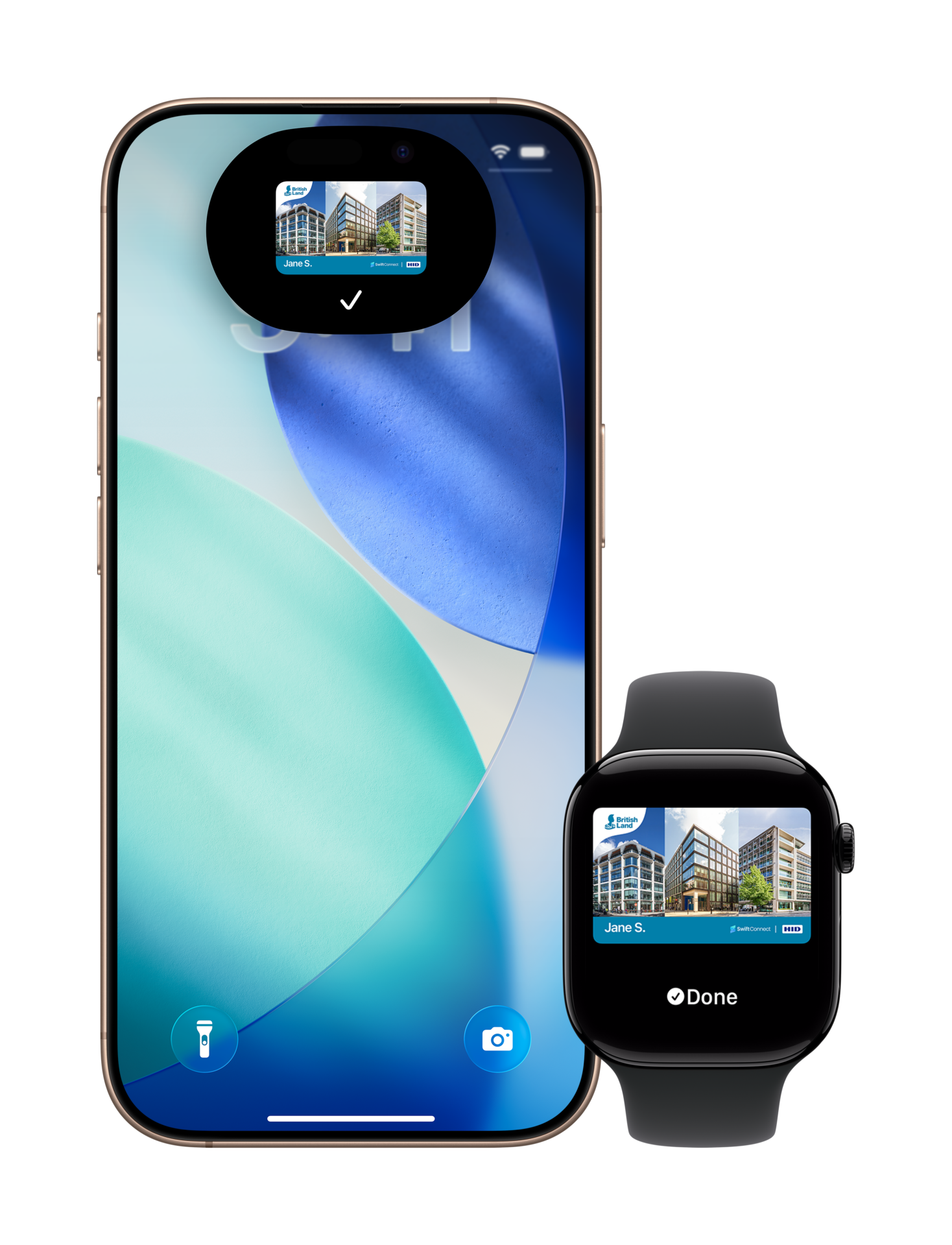 British Land iPhone + Apple Watch Mockup