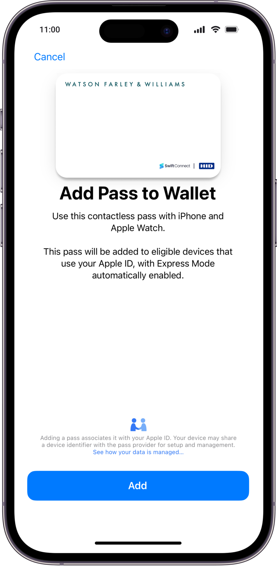 WFW Apple Add Pass Update