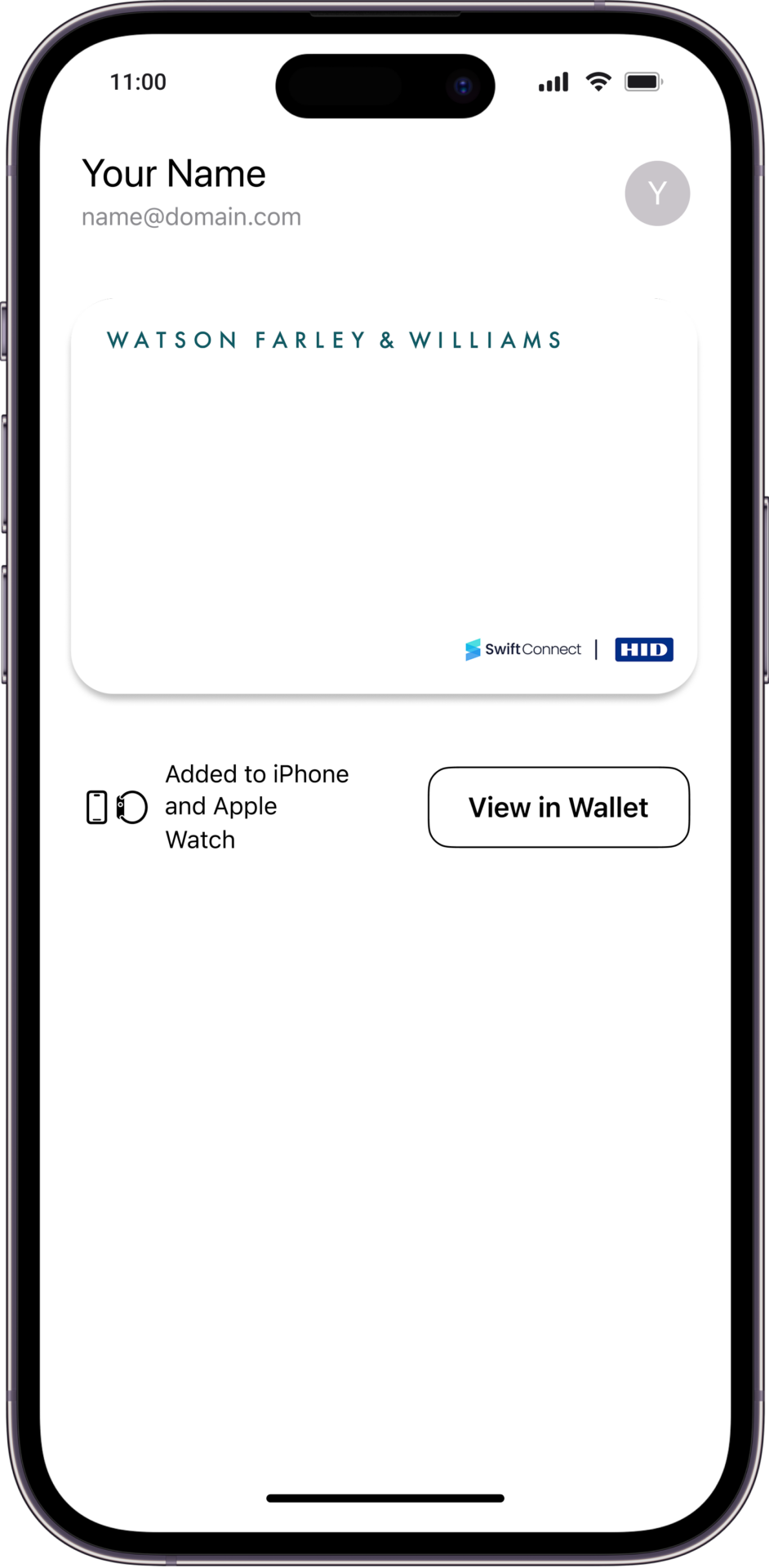 WFW Apple Official View in Wallet Update