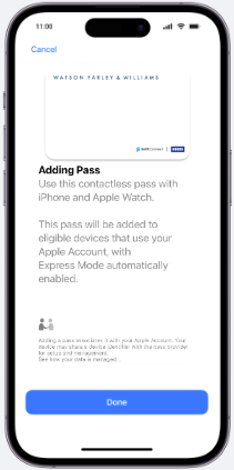 WFW Apple Adding Pass