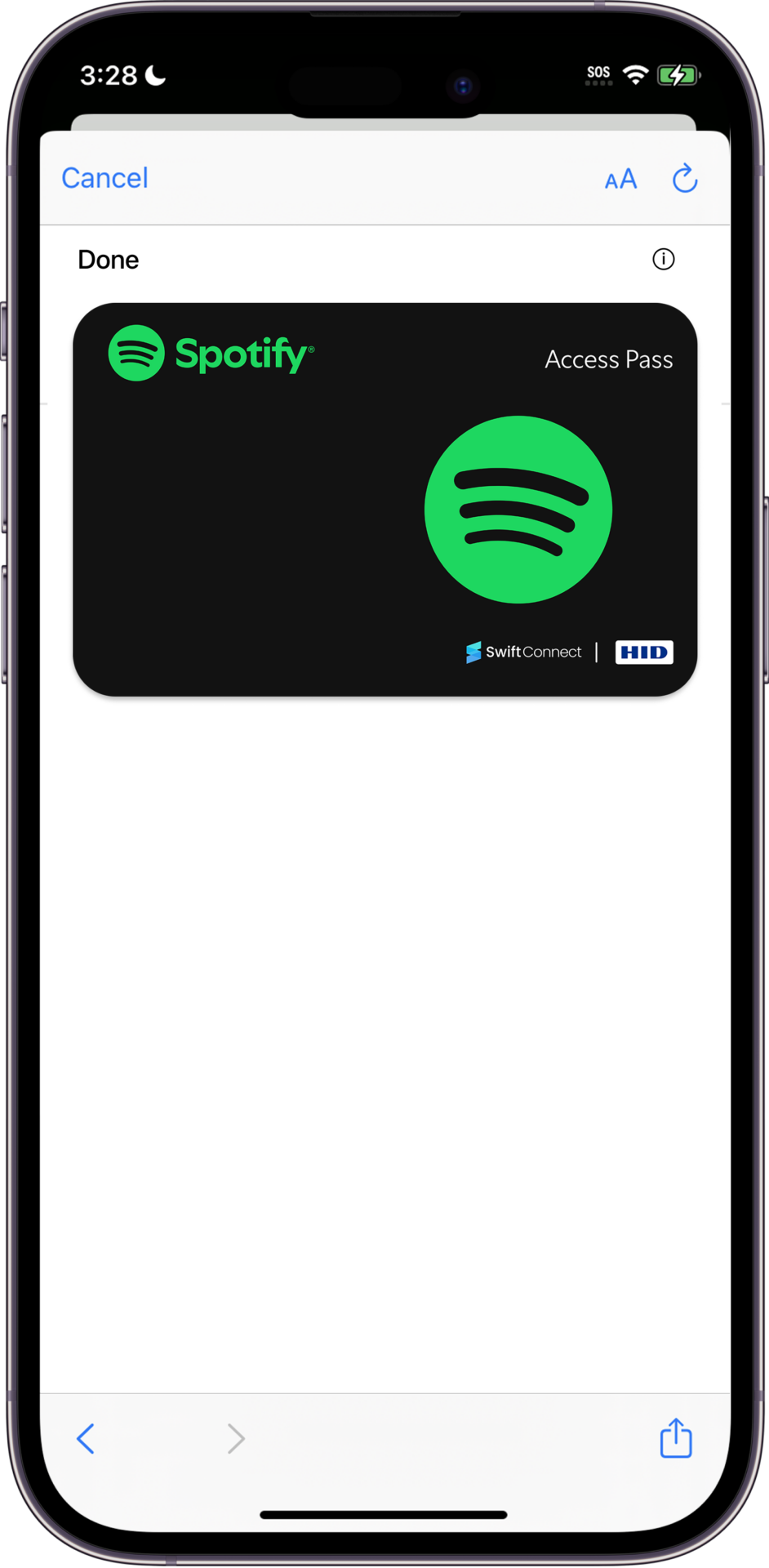 Spotify in Wallet2